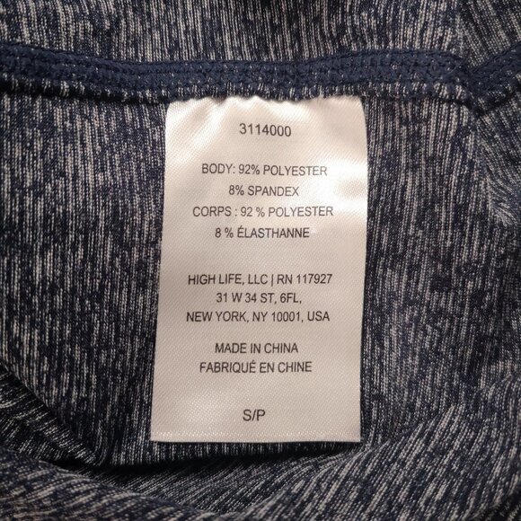 2/$30.00 - Head Ladies Size Small Fitted Navy 1/4 Zip Athletic Top - Picture 7 of 13